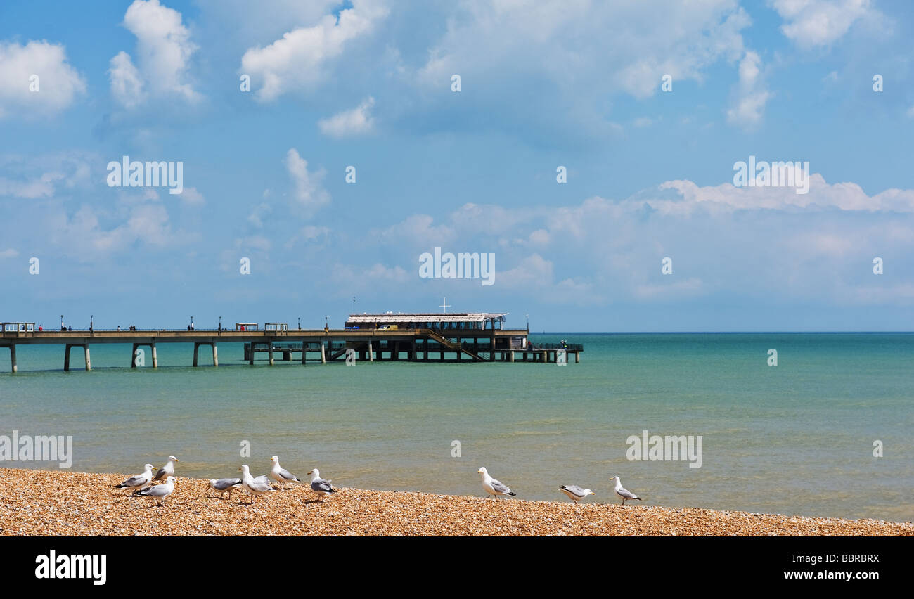 Deal Pier in Kent. Stock Photo