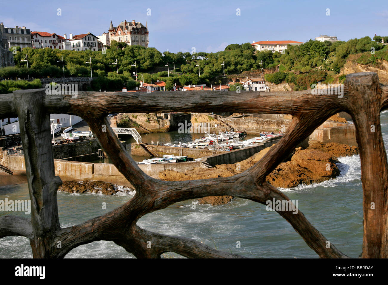 BOATS IN THE FISHING PORT, BASQUE COUNTRY, BASQUE COAST, BIARRITZ ...