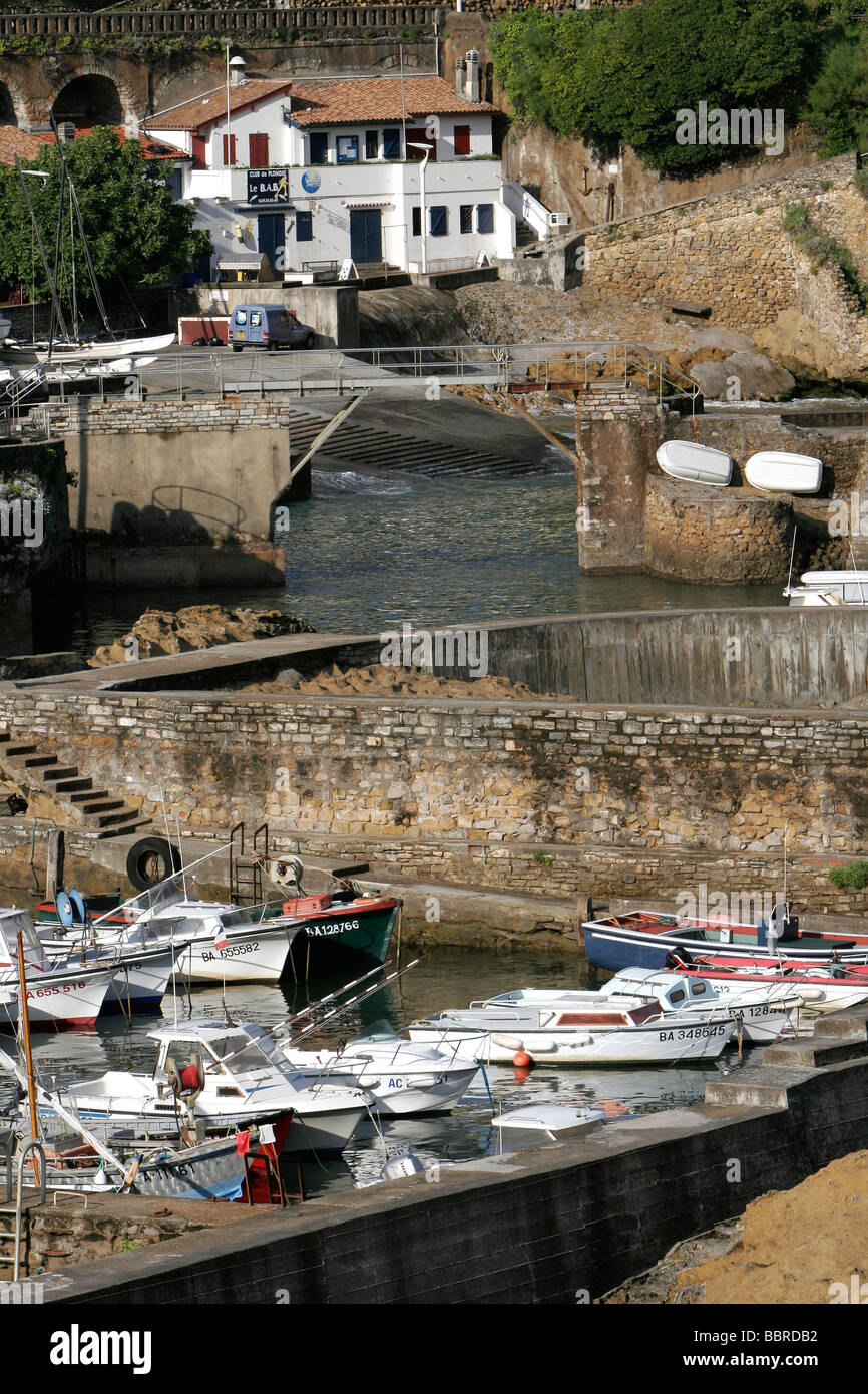 Port Basque BOATS IN THE FISHING PORT, BASQUE COUNTRY, BASQUE COAST, BIARRITZ ...