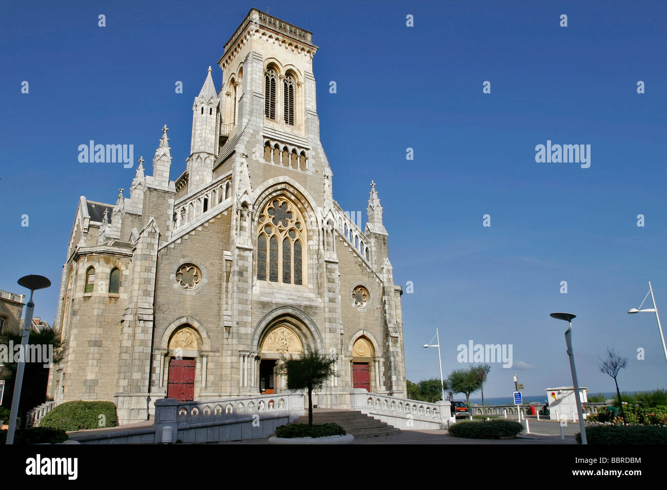 SAINTE EUGENIE CHURCH, BASQUE COUNTRY, BASQUE COAST, BIARRITZ, PYRENEES ...