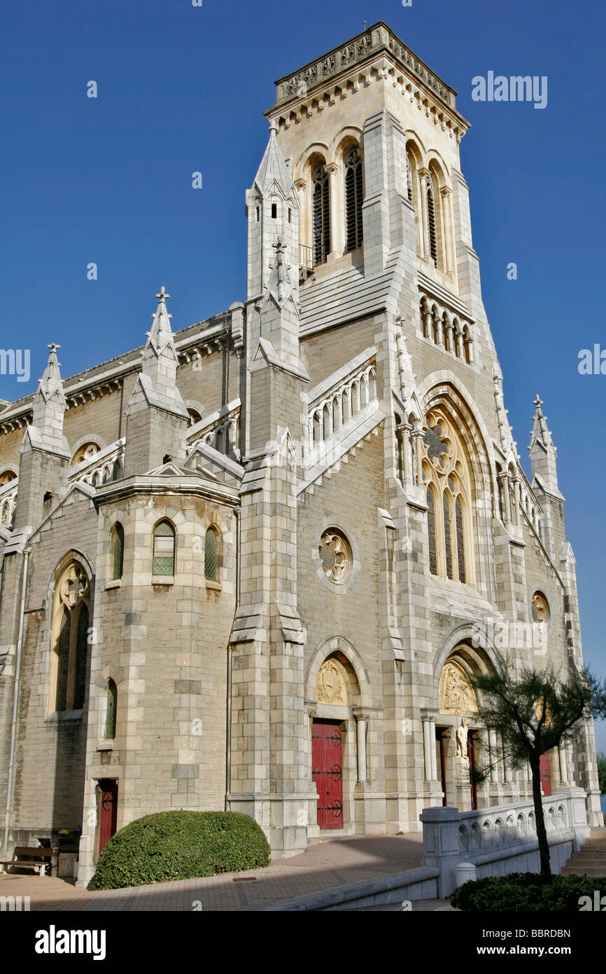 THE SAINTE EUGENIE CHURCH, BASQUE COUNTRY, BASQUE COAST, BIARRITZ ...