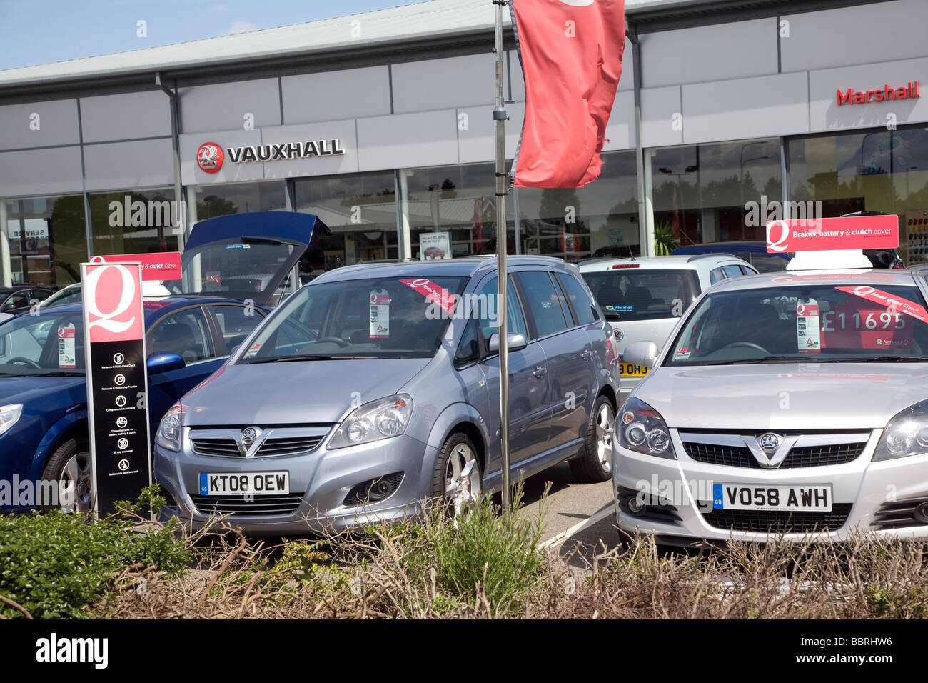 Car dealerships Ransomes Europark Ipswich Suffolk England Stock Photo