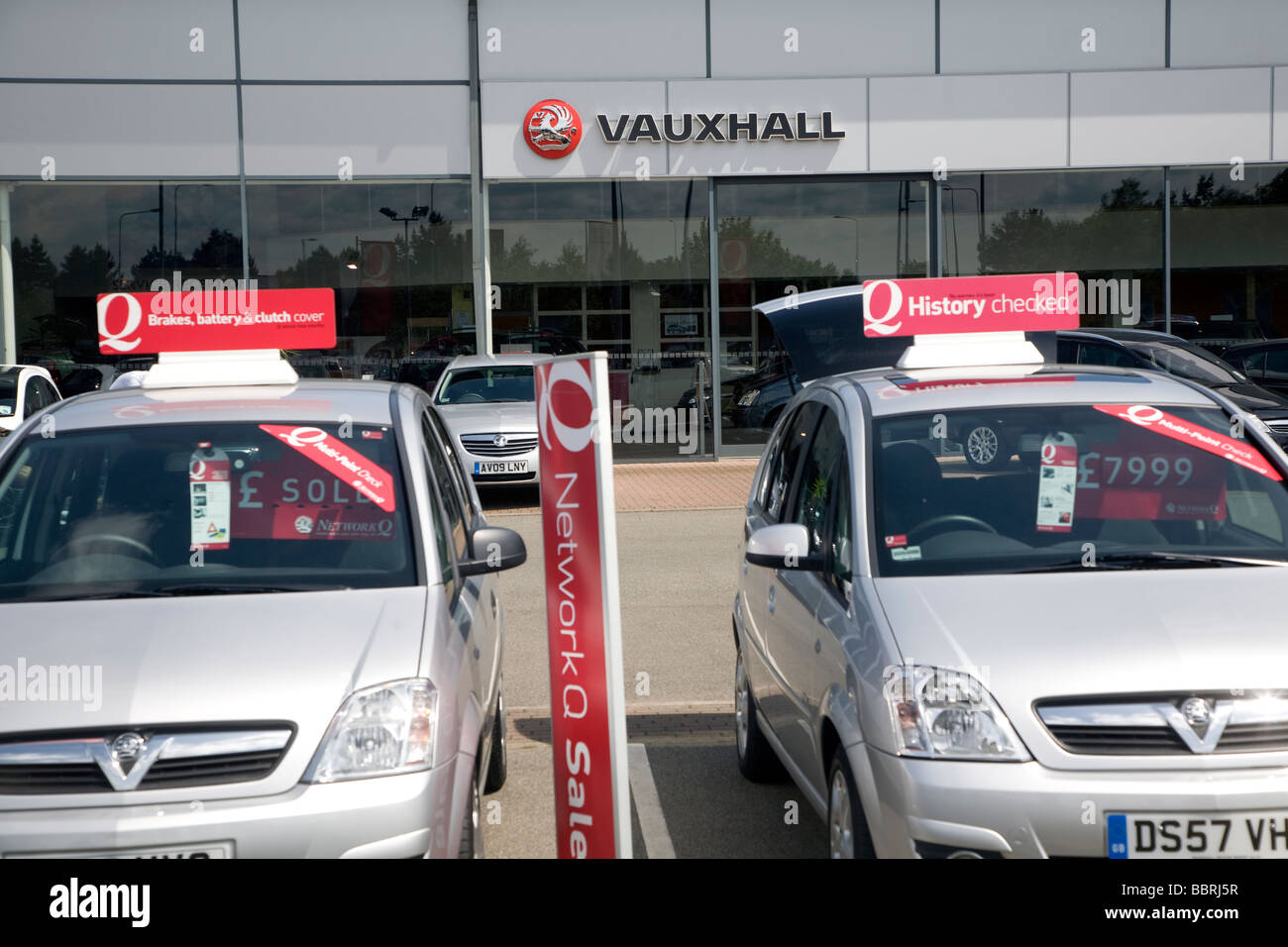 Vauxhall Car dealership Ransomes Europark Ipswich Suffolk England Stock