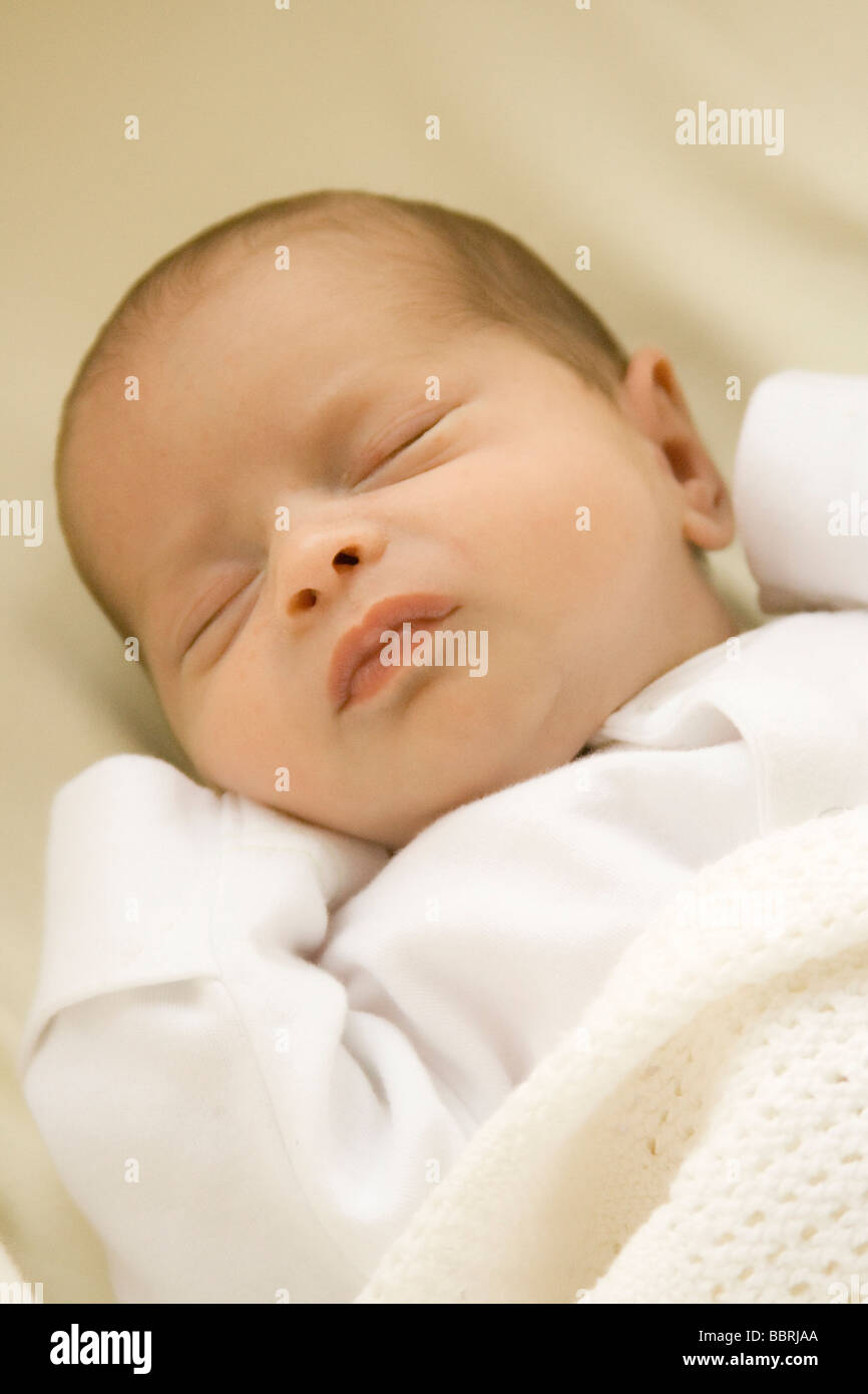 newborn 3 weeks old baby Stock Photo Alamy