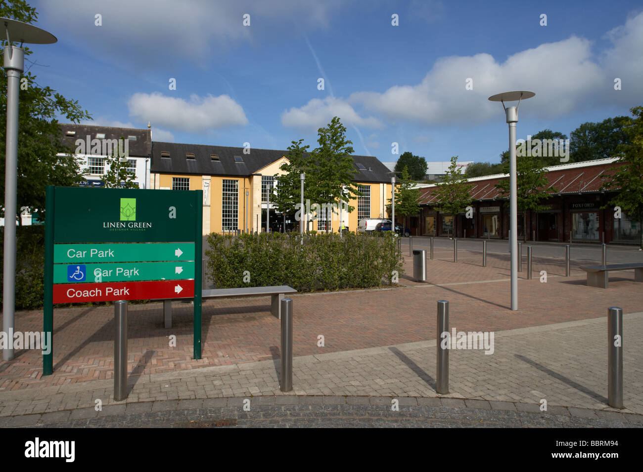 The Linen Green designer village shopping centre in centre of the old