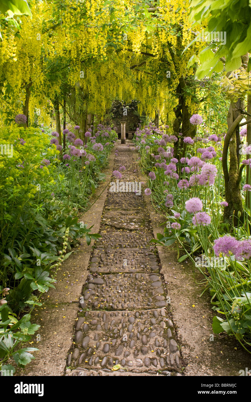 The garden, Barnsely House, near Cirencester, Gloucestershire Stock Photo