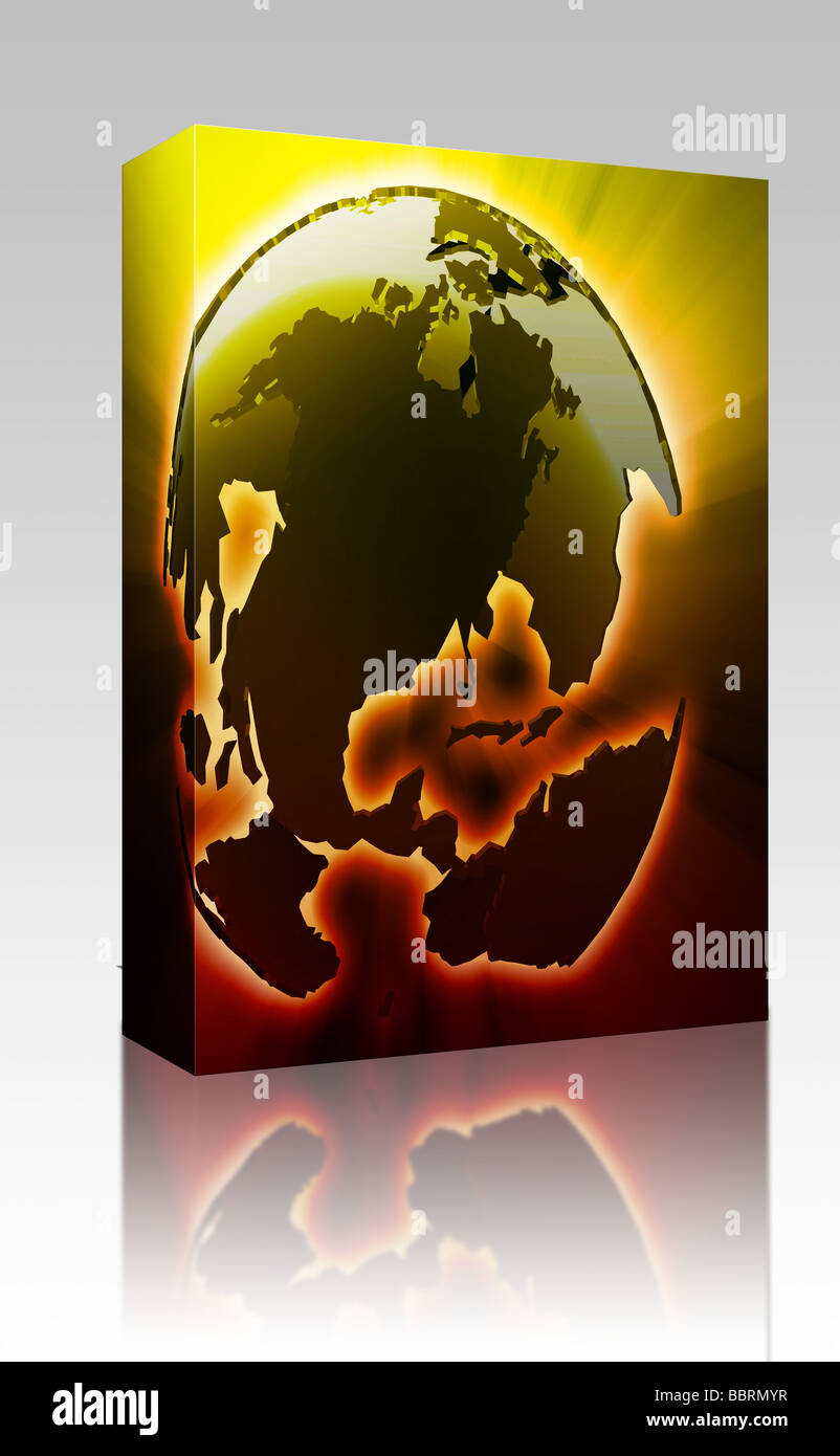 Software package box map of the americas hi-res stock photography and ...
