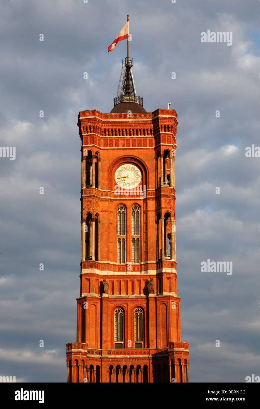 Germany Berlin Rotes Rathaus Red Town Hall Stock Photo