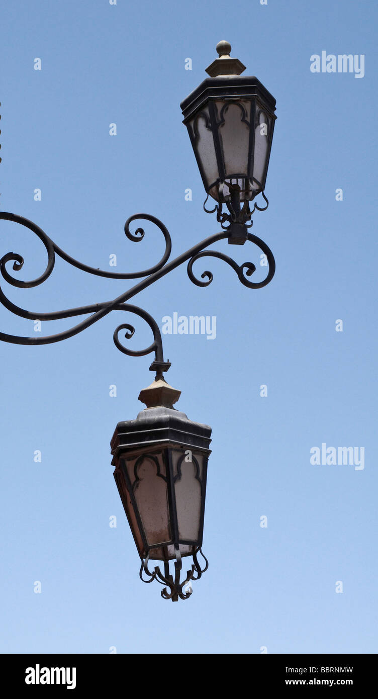 Building and doorway details in the Souk at Marrakech Stock Photo