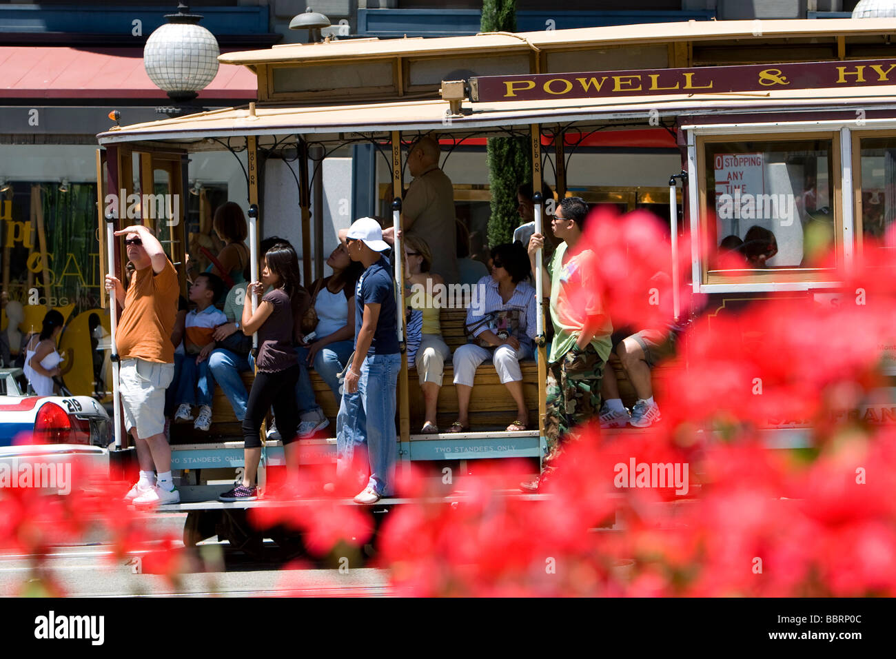 Cable car in Union Square, San Francisco, California Stock Photo Alamy