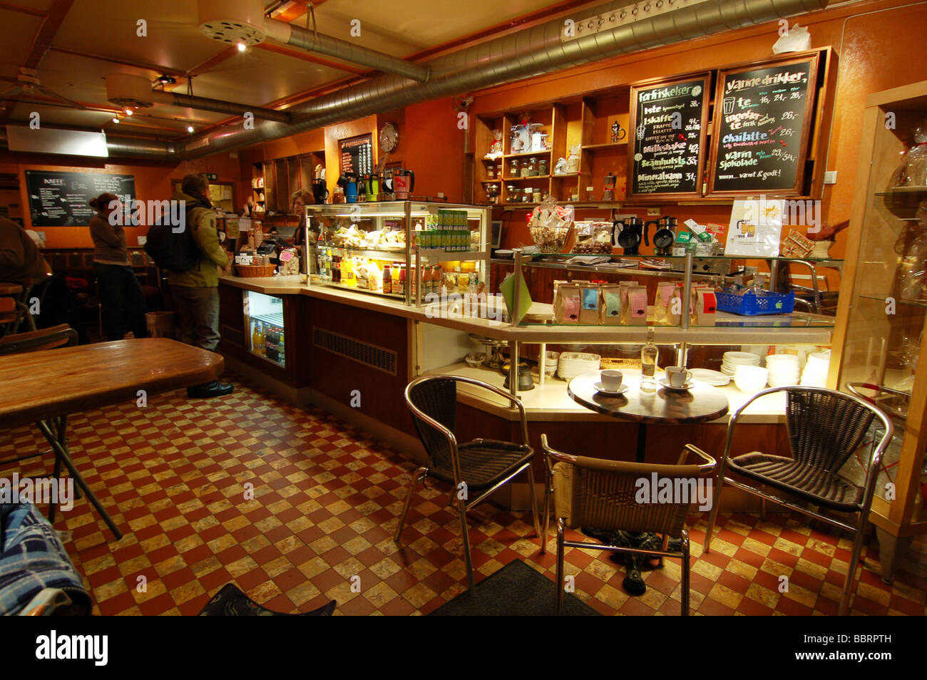 cafe in Oslo, Norway Stock Photo Alamy
