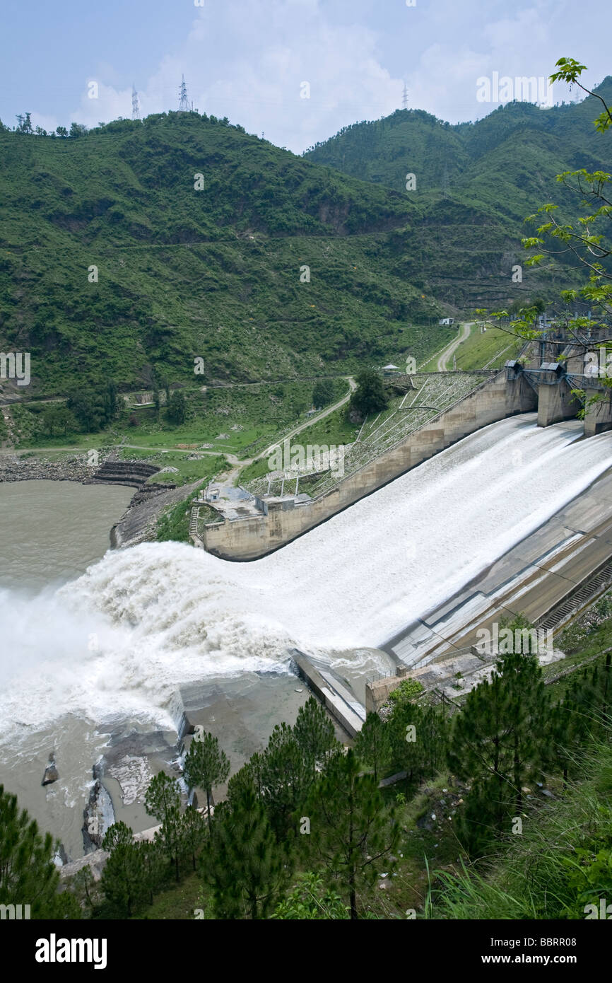 Pandoh dam. Near Tandi. Himachal Pradesh. India Stock Photo