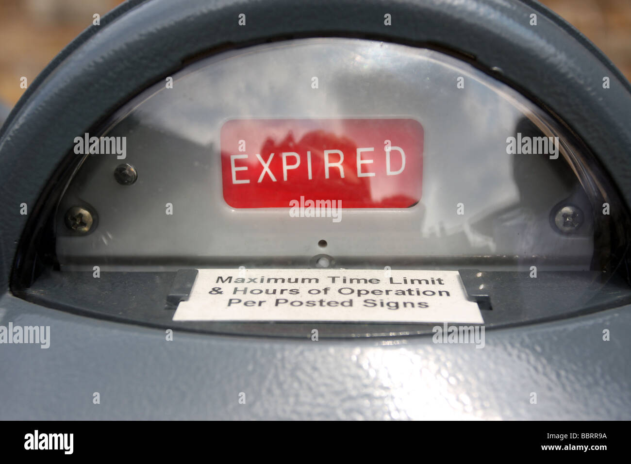 Expired parking meter in New Haven CT USA Stock Photo