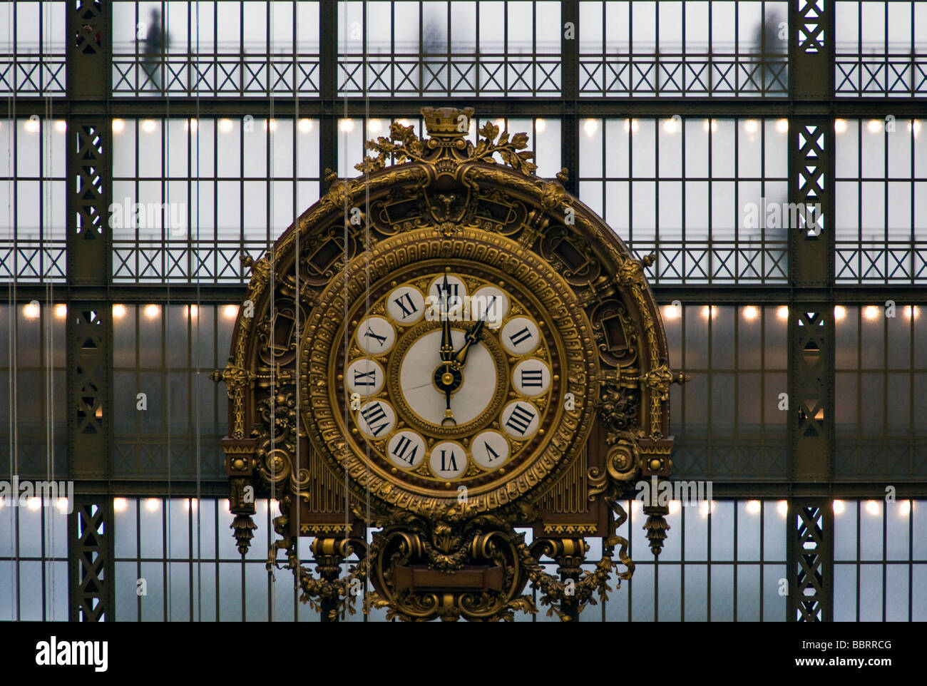 France Paris Clock At Musée d'Orsay museum inner view Stock Photo Alamy