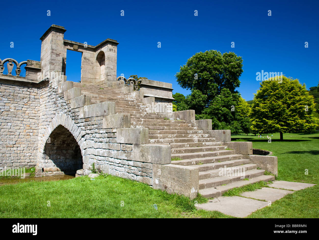 Queen Marys Bower Chatsworth House Peak District  Derbyshire Stock Photo