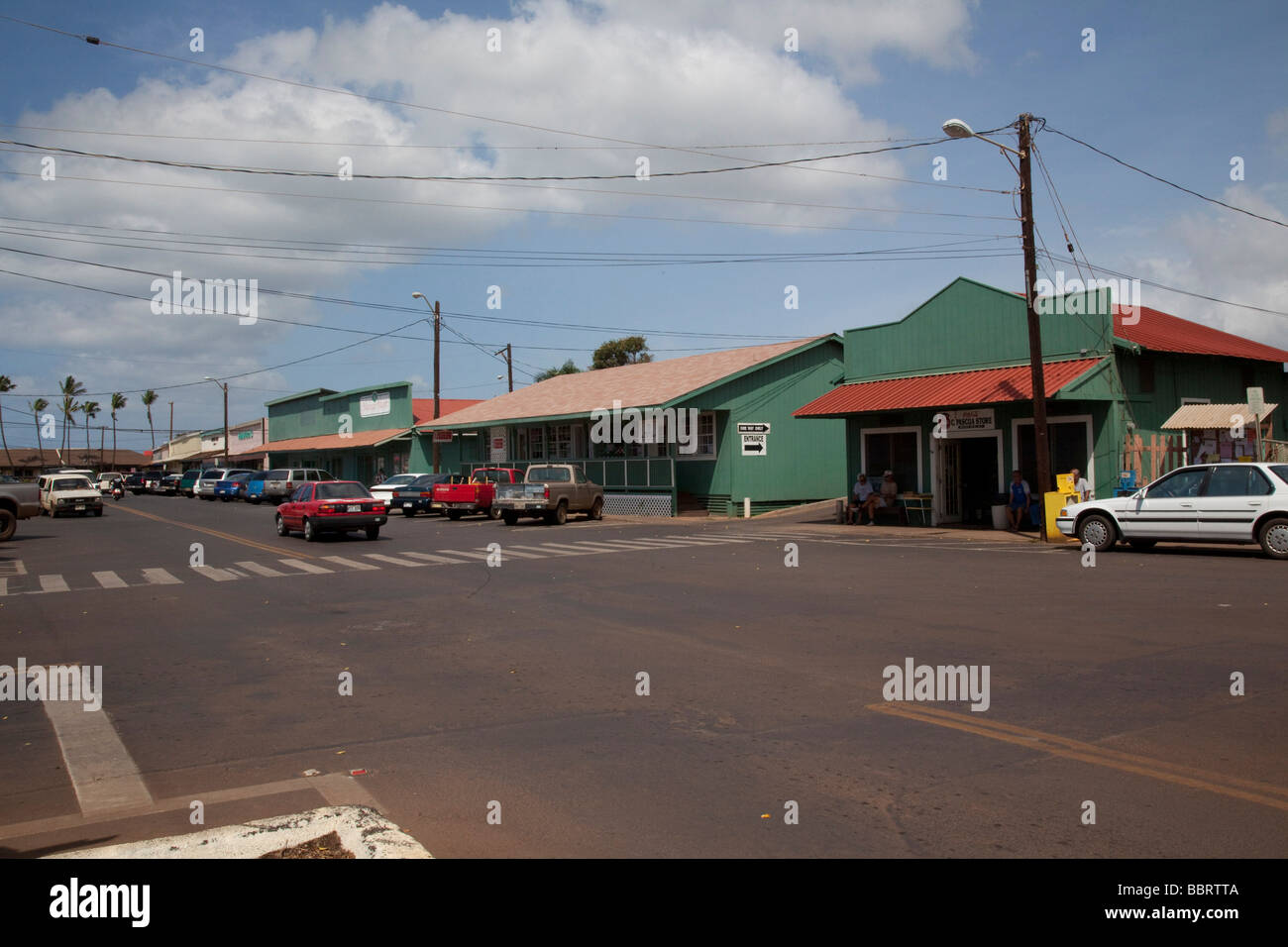 Kaunakakai Molokai Hawaii Stock Photo Alamy