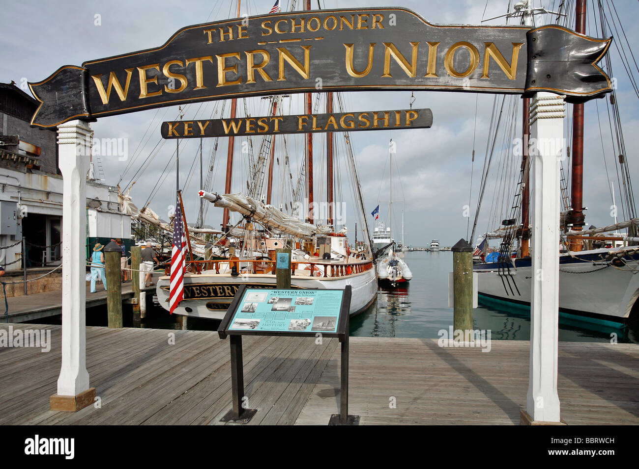 Western Union Schooner at Key West Historic Seaport and Harbor Walk, Key  West, Florida, USA Stock Photo - Alamy