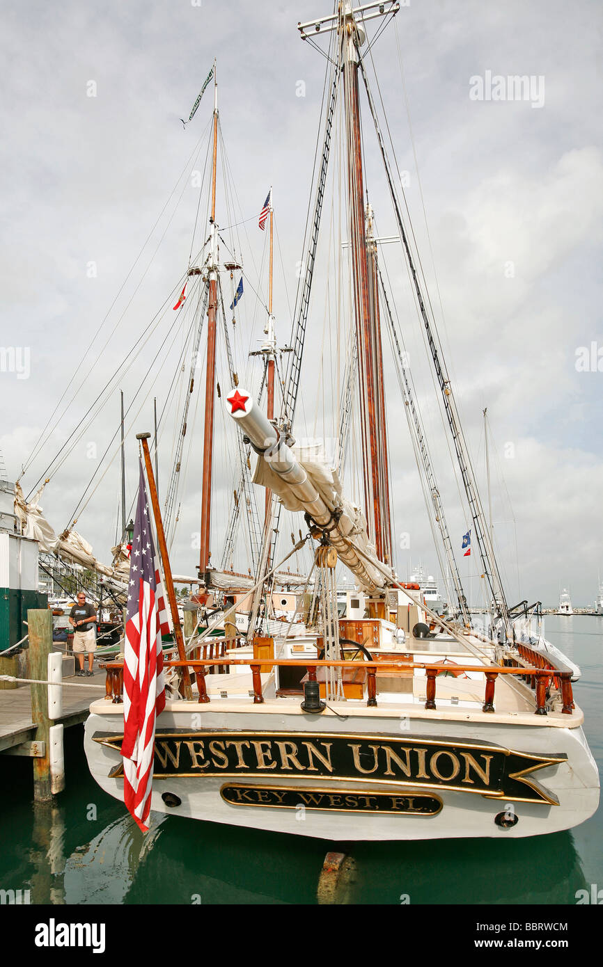 Western Union Schooner at Key West Historic Seaport and Harbor Walk, Key  West, Florida, USA Stock Photo - Alamy