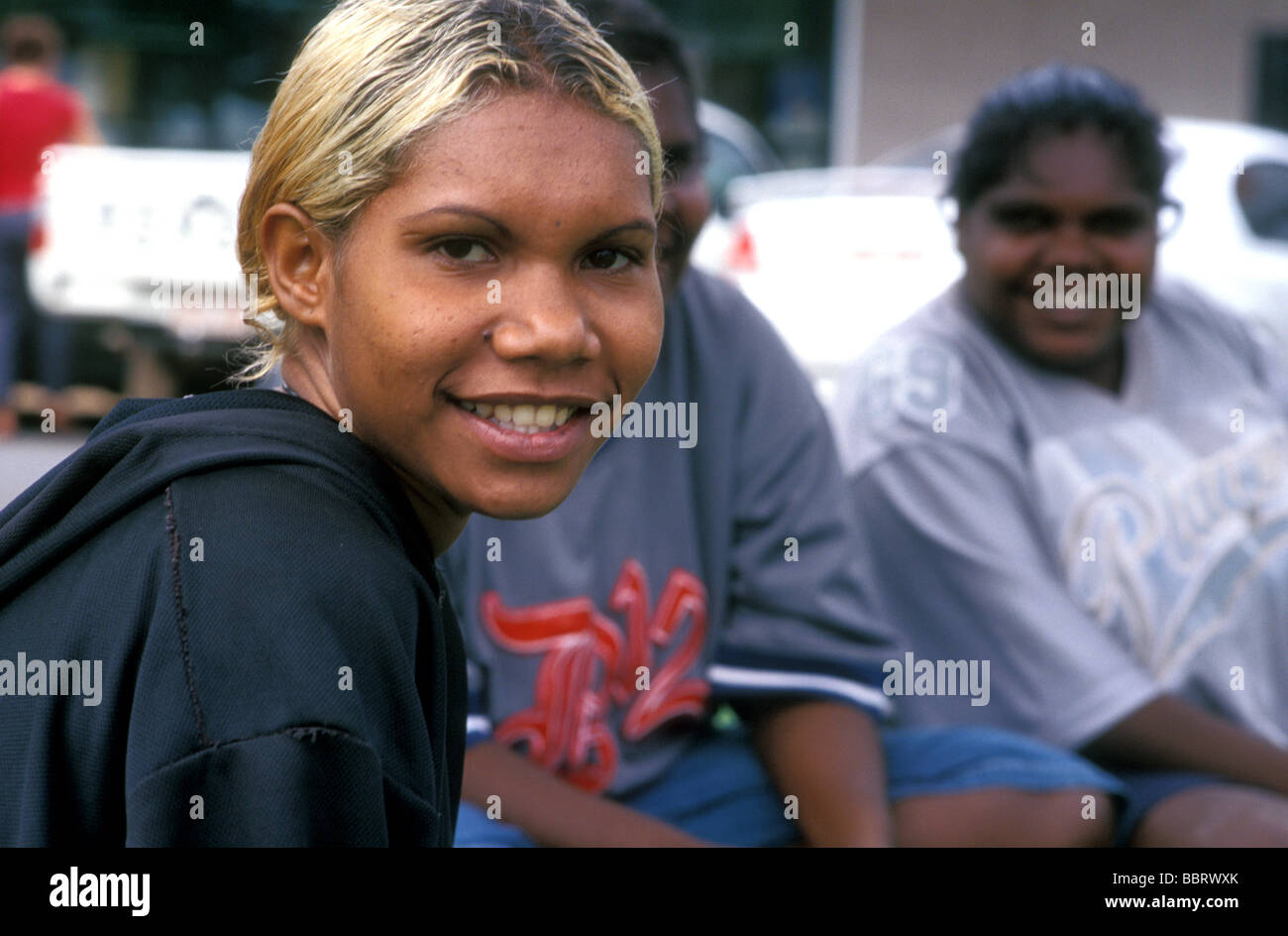 aboriginal people katherine northern territory australia Stock Photo -