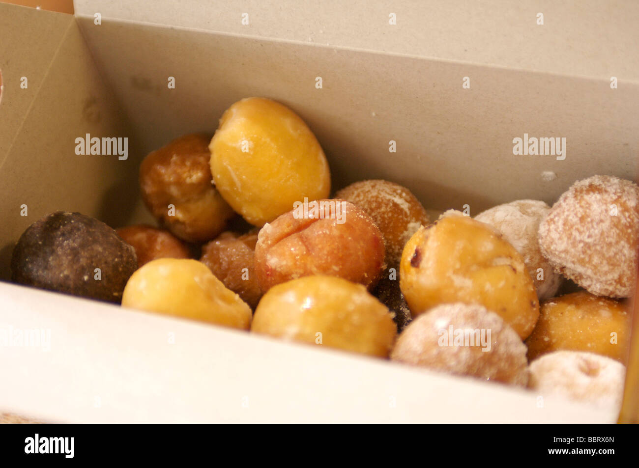 Donut holes Tim Bits at Tim Hortons Stock Photo