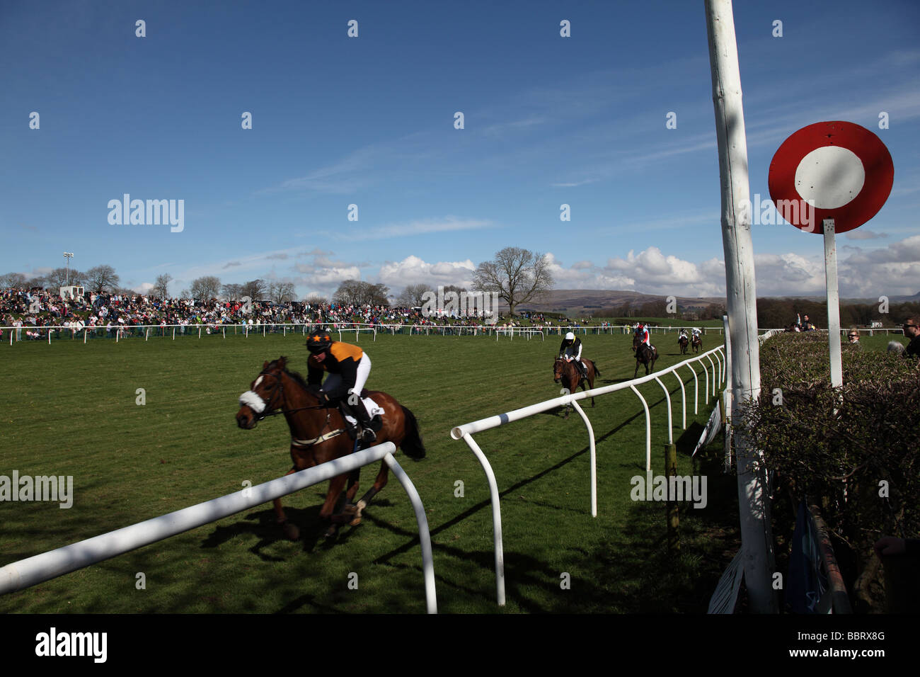 Whittington point to point, Lancashire Stock Photo Alamy