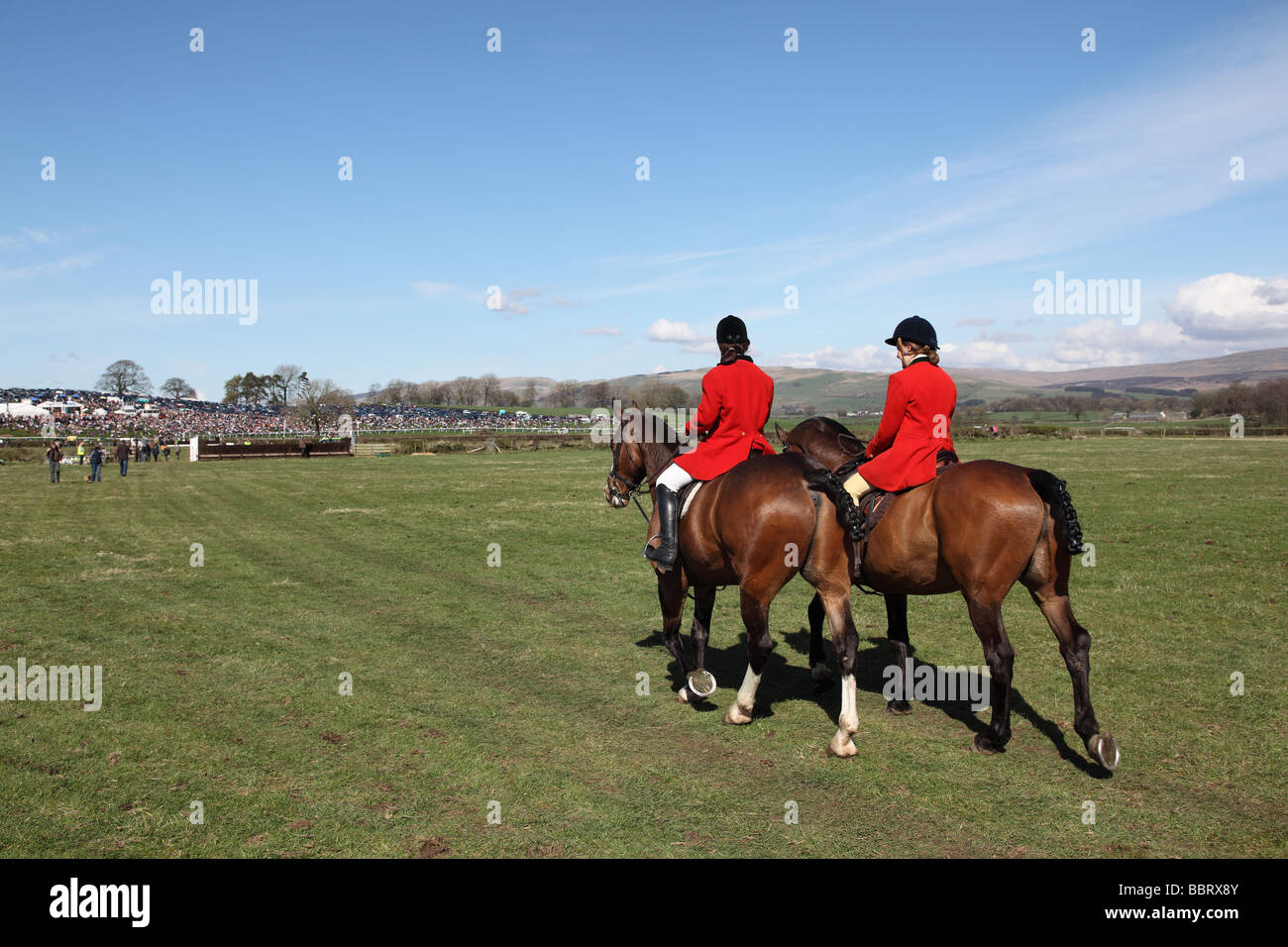 Whittington point to point, Lancashire Stock Photo Alamy