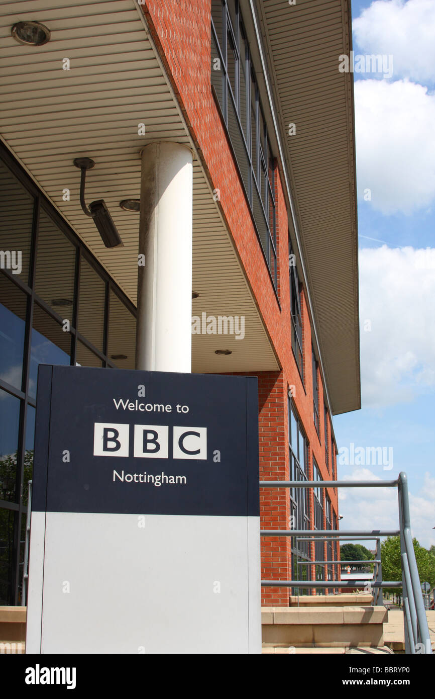 A BBC regional television and radio studio in Nottingham, England, U.K. Stock Photo