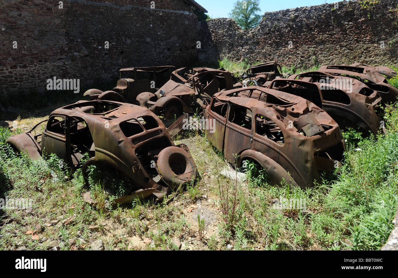 Oradour sur Glane the village in France where over 600 men women and children were killed by the Nazis in June 1944 Stock Photo
