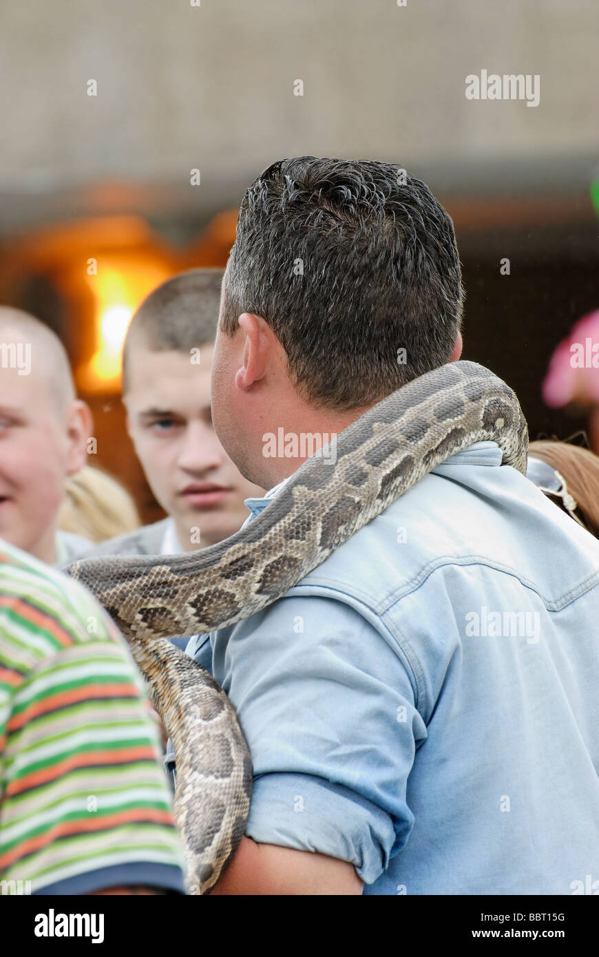 Snake man neck hi-res stock photography and images - Alamy
