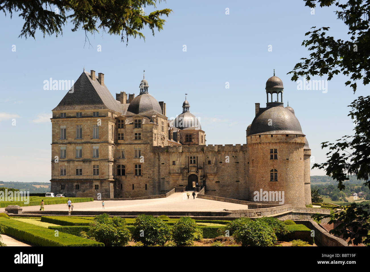 Chateau Hautefort in the Dordogne France Stock Photo