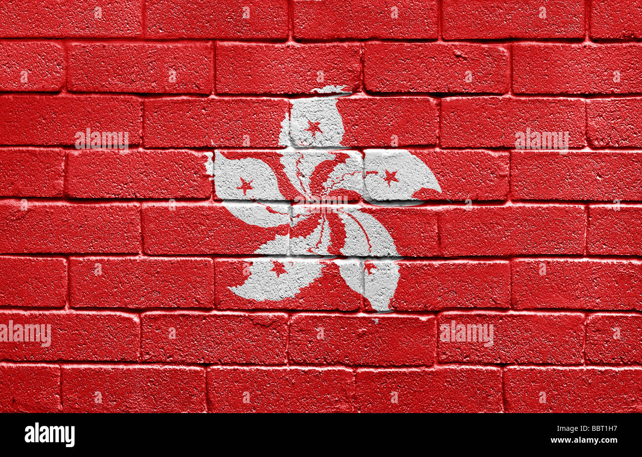 Flag of Hong Kong Stock Photo