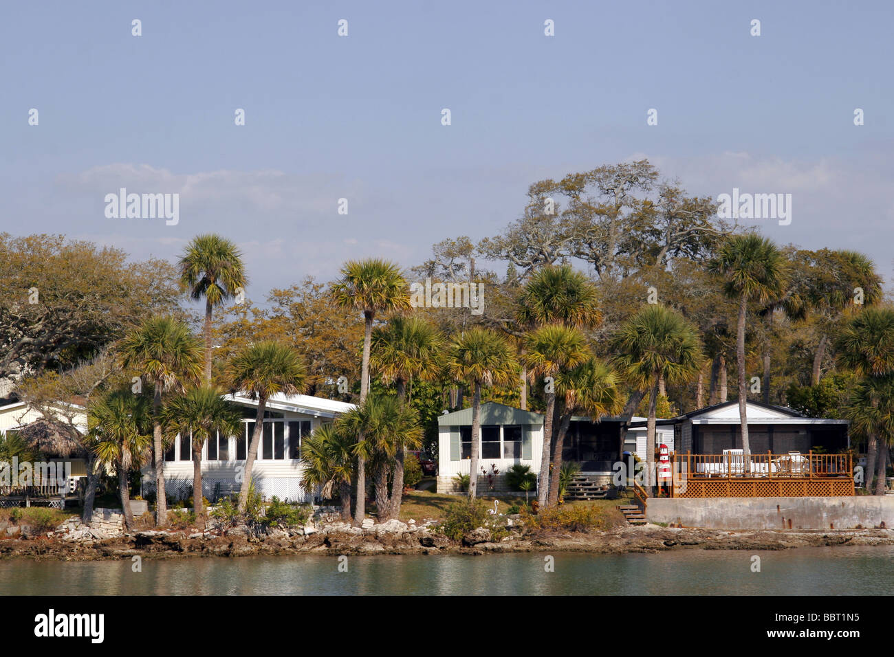 Waterfront homes near St Petersburg Florida USA Stock Photo Alamy