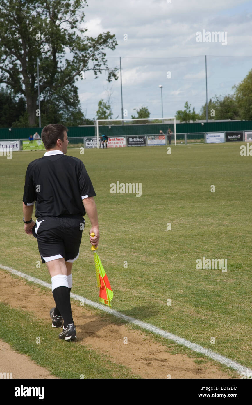 Linesman at a Semi Professional football match Stock Photo Alamy
