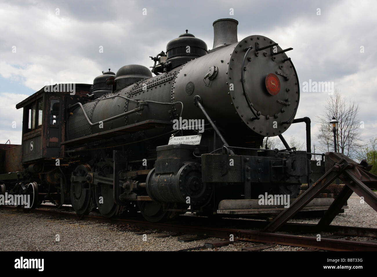 Historic power steam engine train locomotive USA historical re-enactment reenactment old vintage fashioned wallpapers wallpaper hi-res Stock Photo