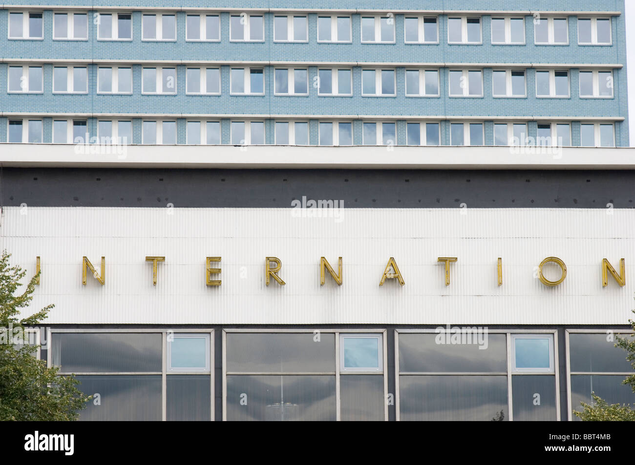 Famous former East German Kino International cinema on Karl Marx Allee in Berlin Stock Photo