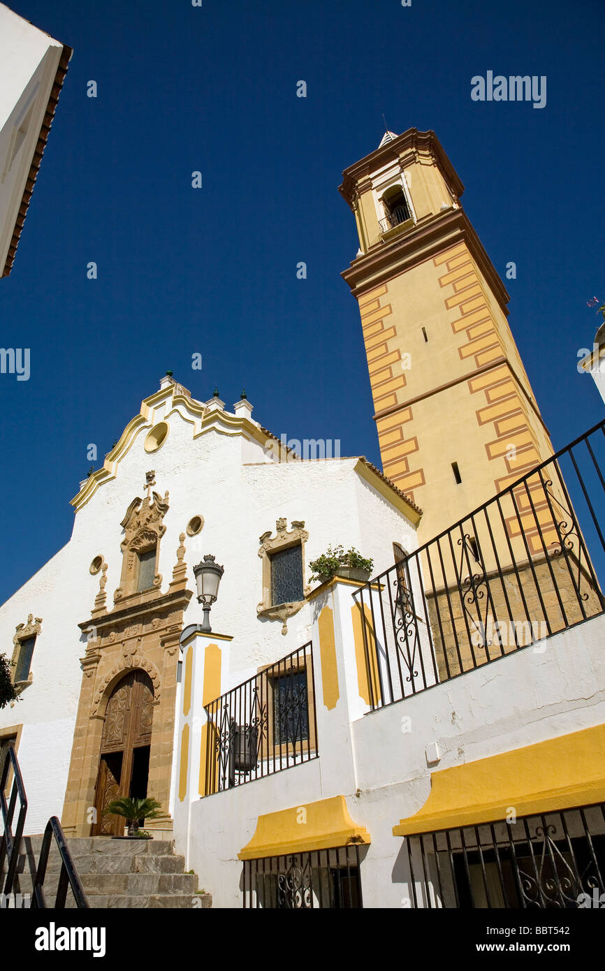 Church of Nuestra Señora de los Remedios in Estepona Malaga Sun Coast Andalusia Spain Stock Photo