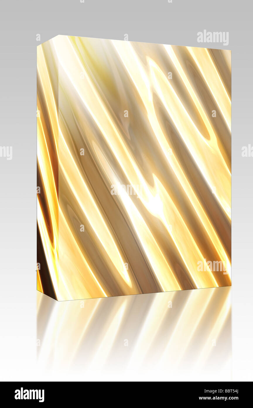 Software package box Abstract smooth glowing wavy flowing pattern ...