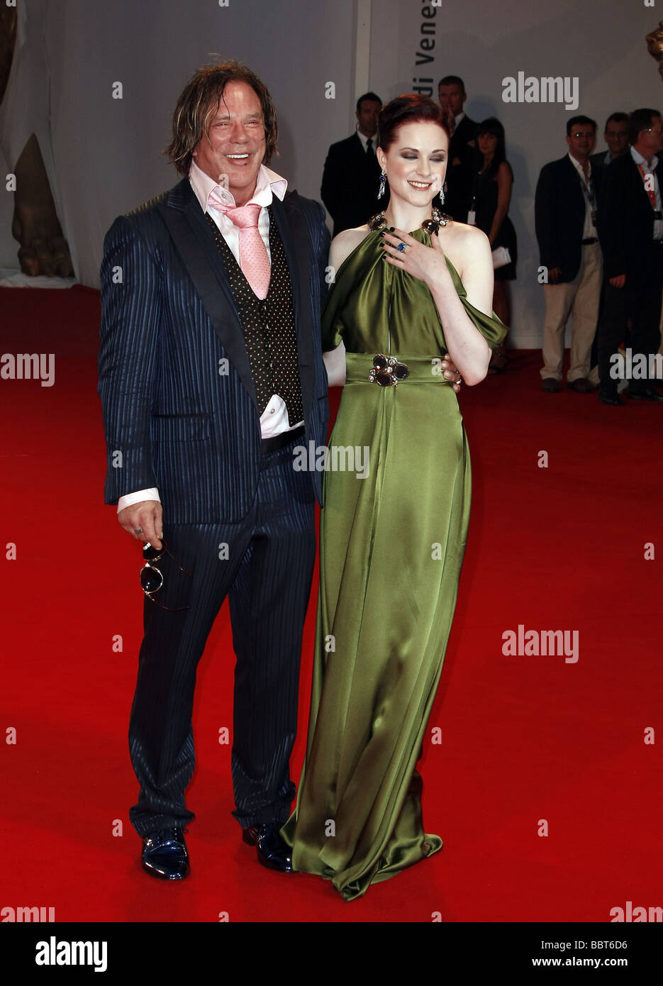 MICKEY ROURKE EVAN RACHEL WOOD THE WRESTLER PREMIERE. 65TH VENICE FILM