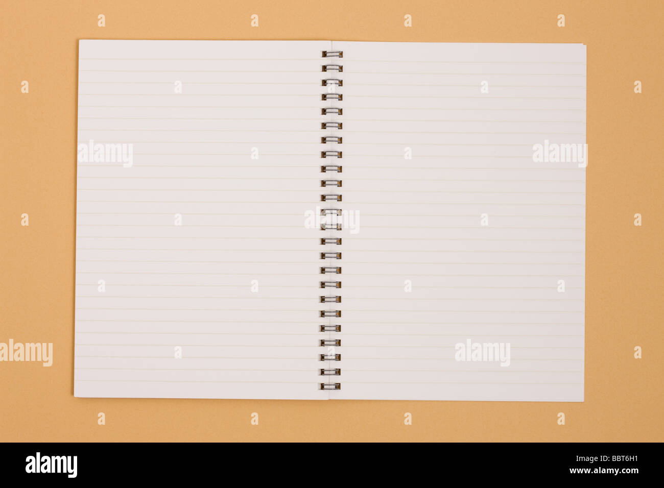 Spiral notebook with blank pages Stock Photo Alamy