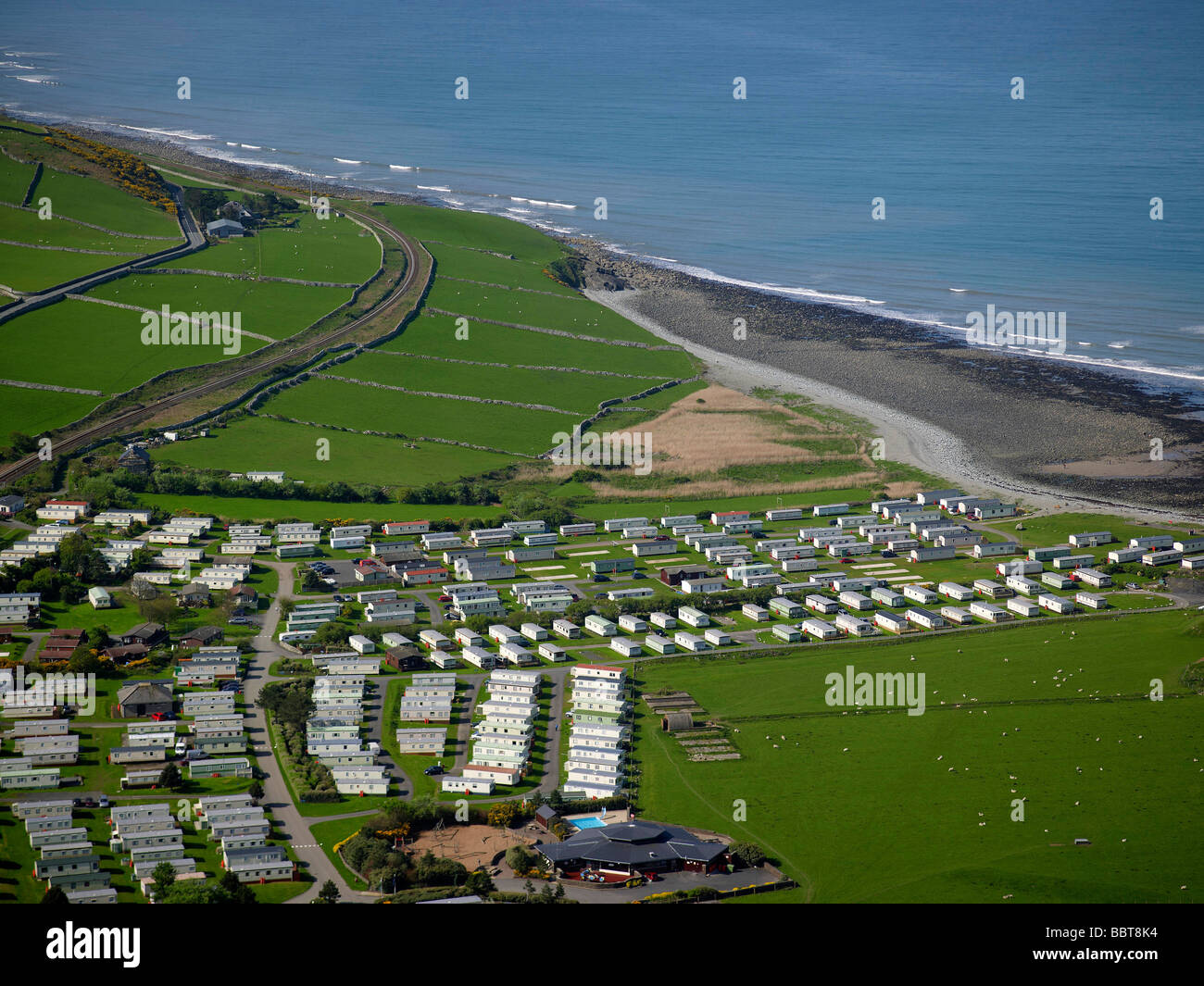 Holiday Park on the North Wales coast at Llyngwryl, south of Barmouth