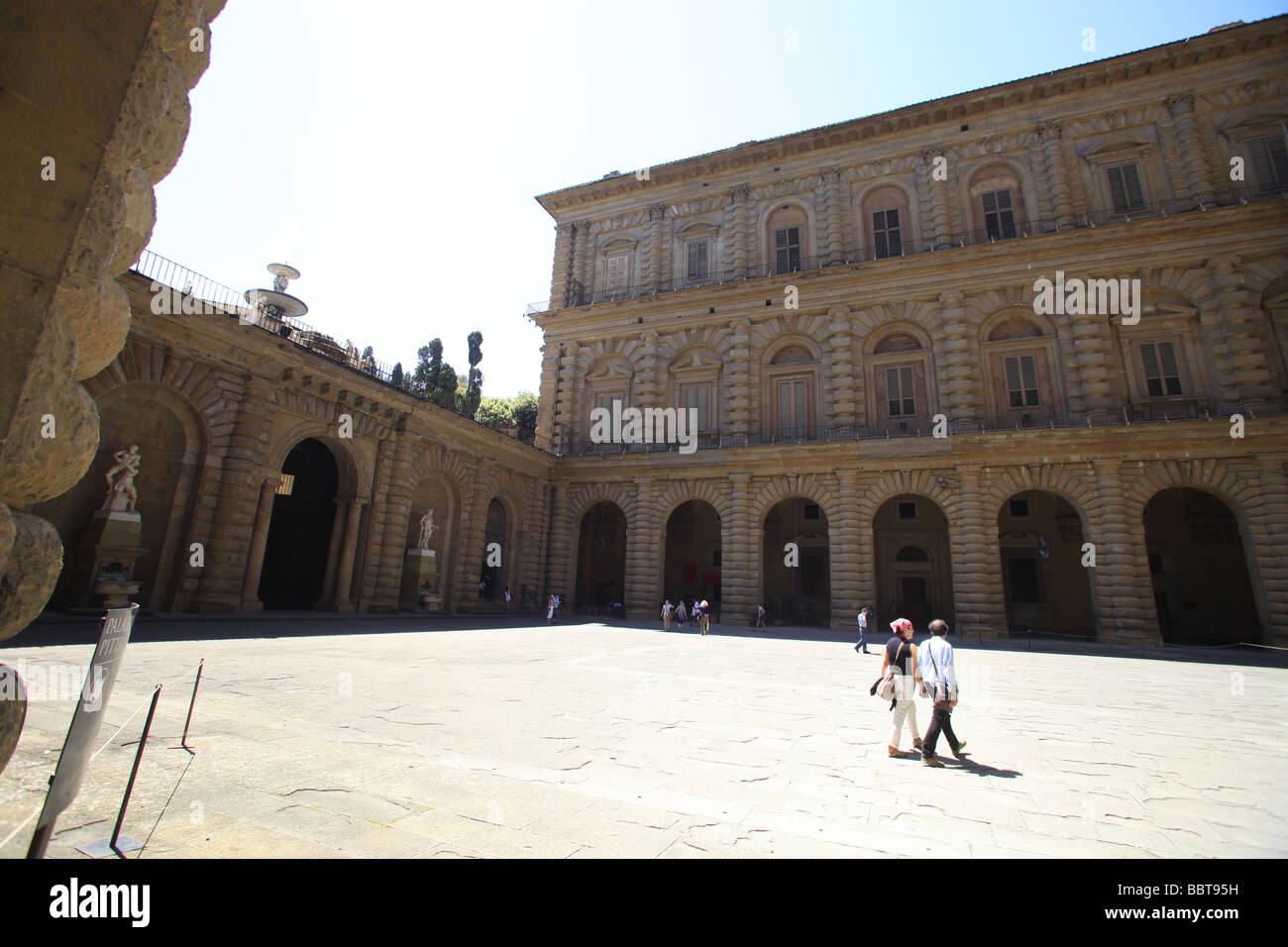 Pitti Palace's Courtyard, Florence,Tuscany,Italy Stock Photo - Alamy