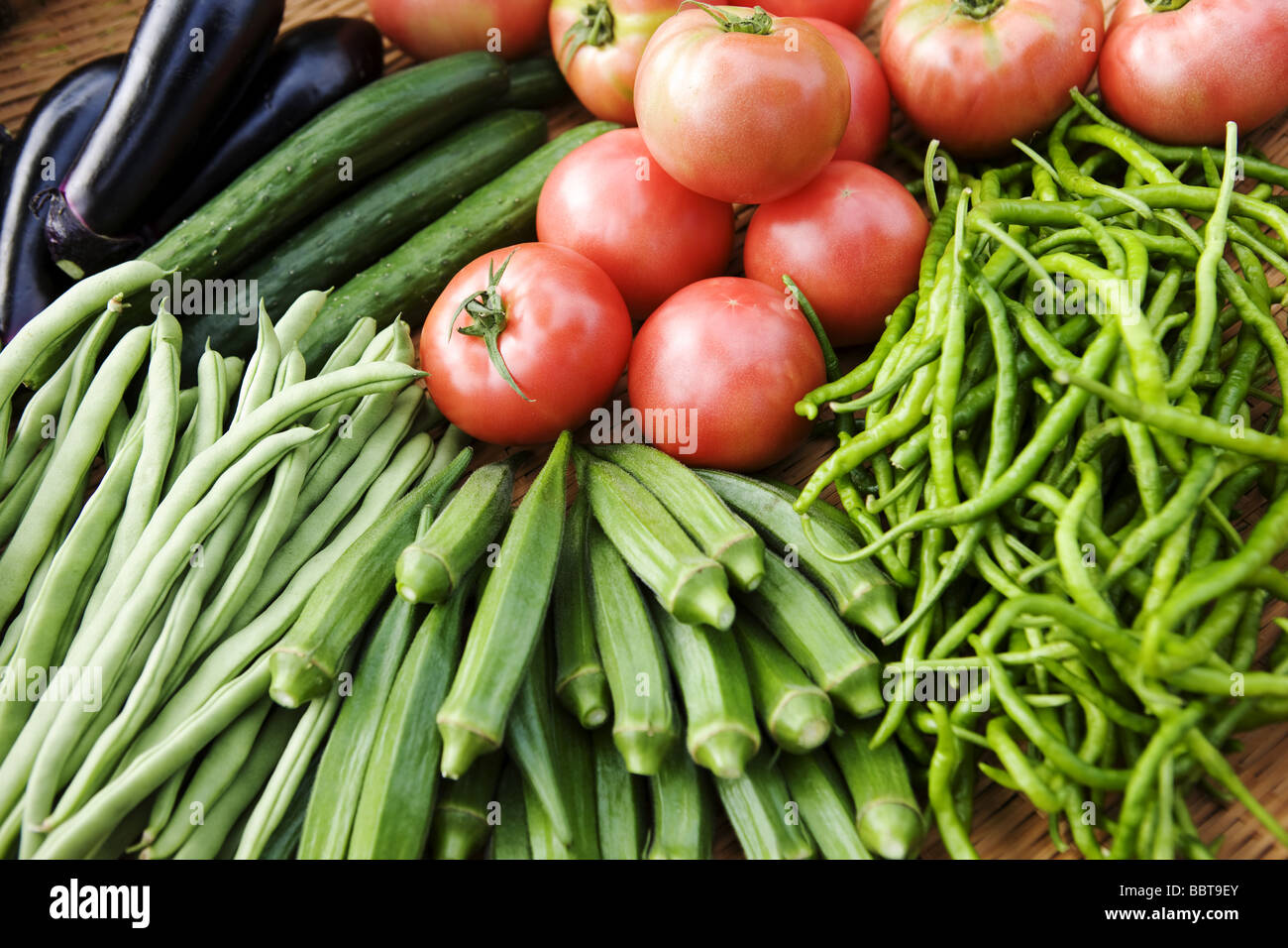 Organic vegetables Stock Photo