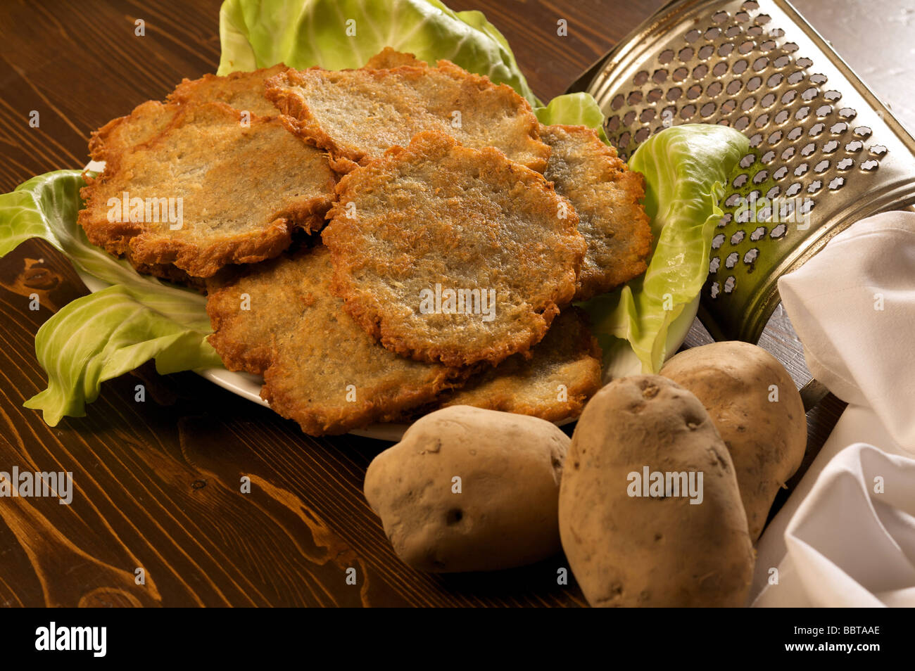 Pureed Potato Cake, Trentino Alto Adige, Italy Stock Photo