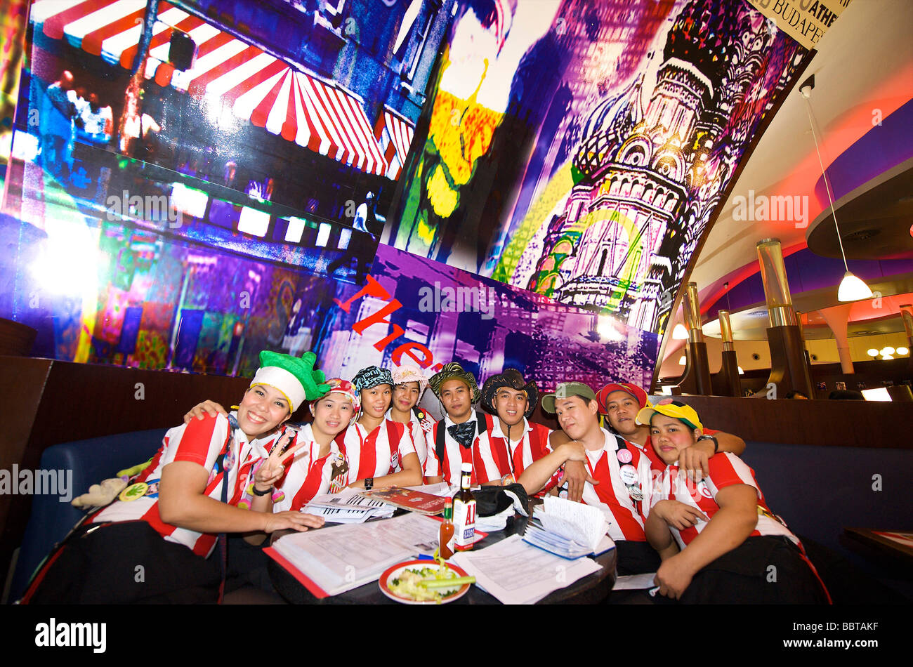 Dubai Fridays restaurant in the Mall of the Emirates Stock Photo