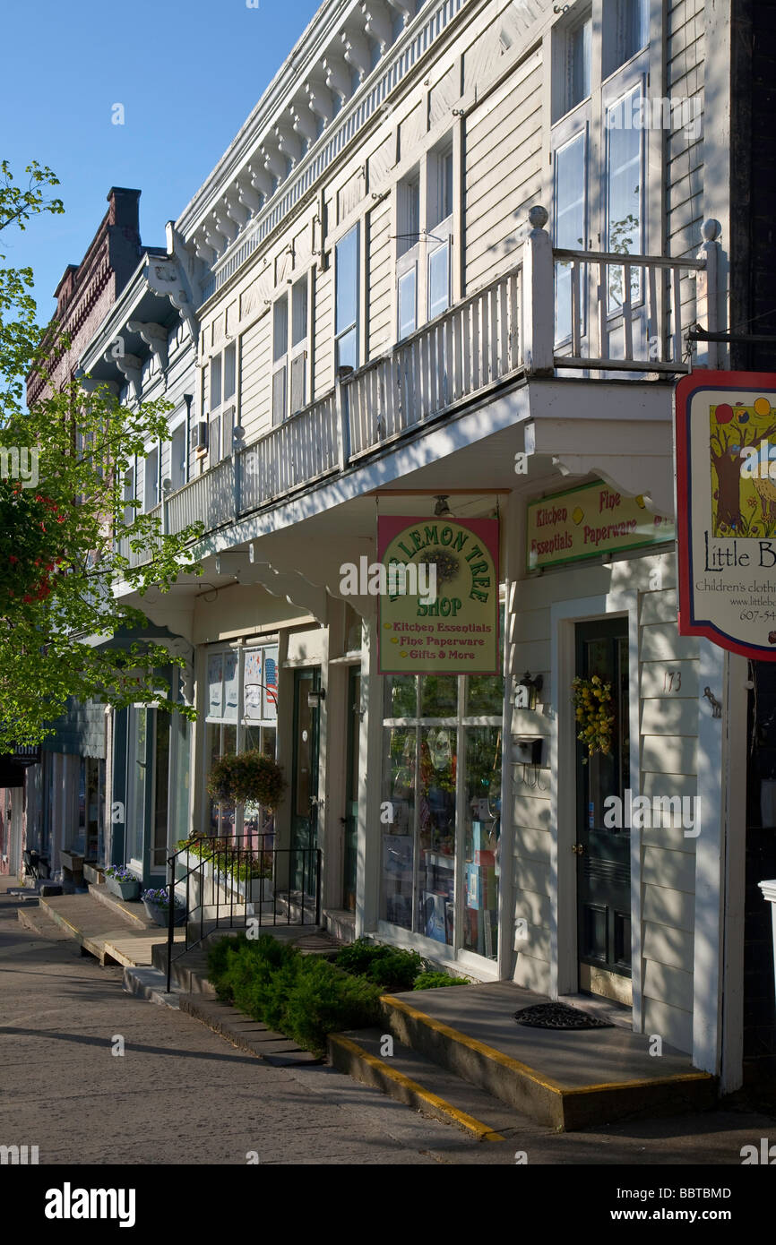 Main Street, Cooperstown, NY Stock Photo