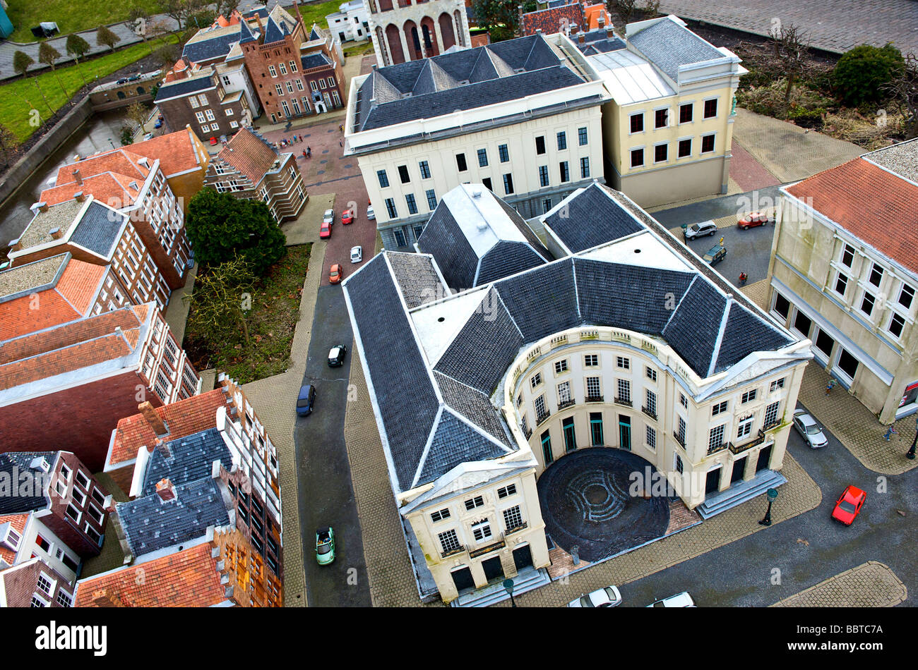Den Haag the royal schouwburg as replicated in Madurodam Stock Photo