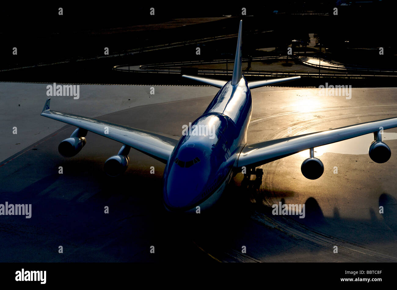 Schiphol airport as replicated in Madurodam Stock Photo