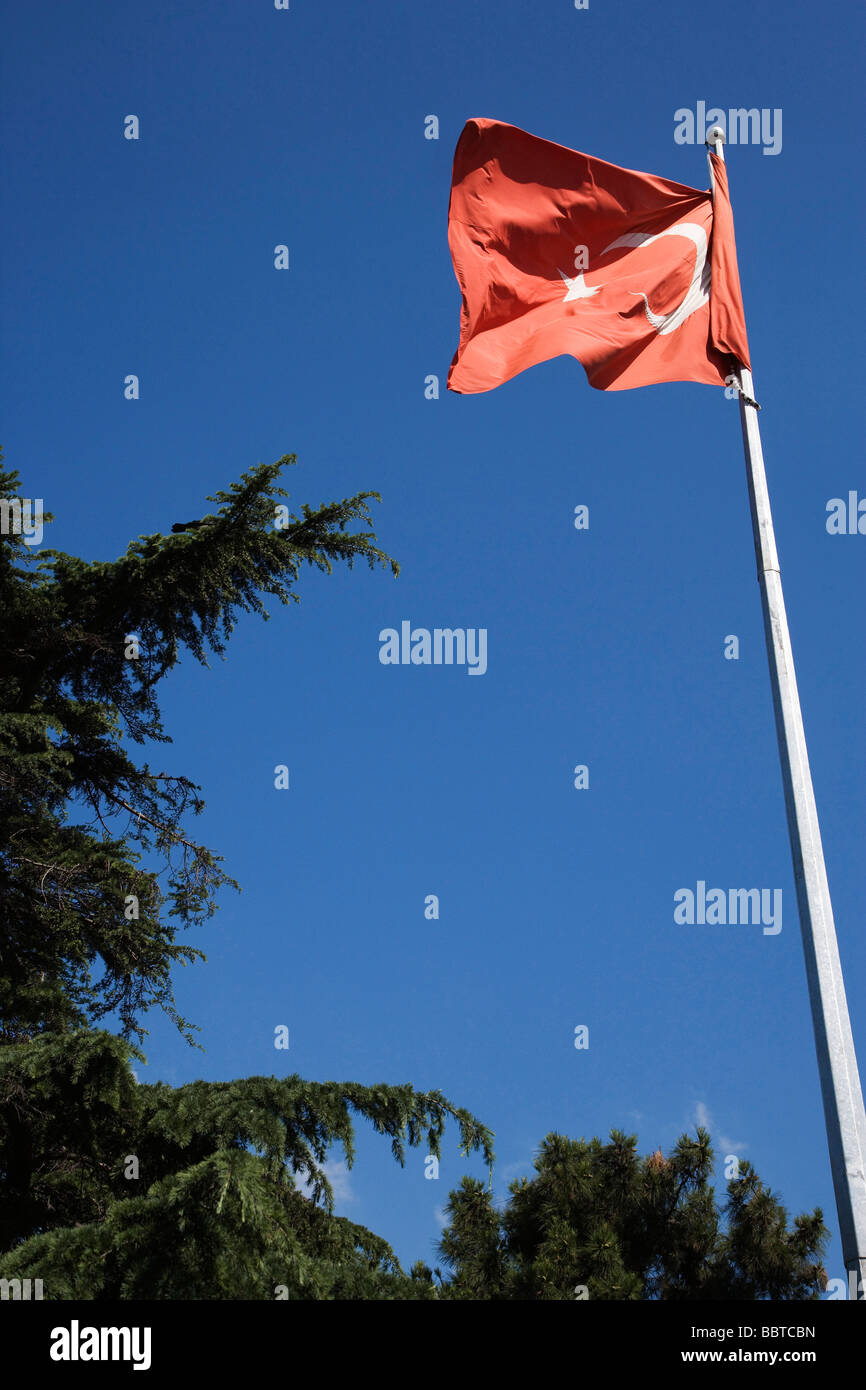 Turkish flag, Istanbul, Turkey, Europe Stock Photo