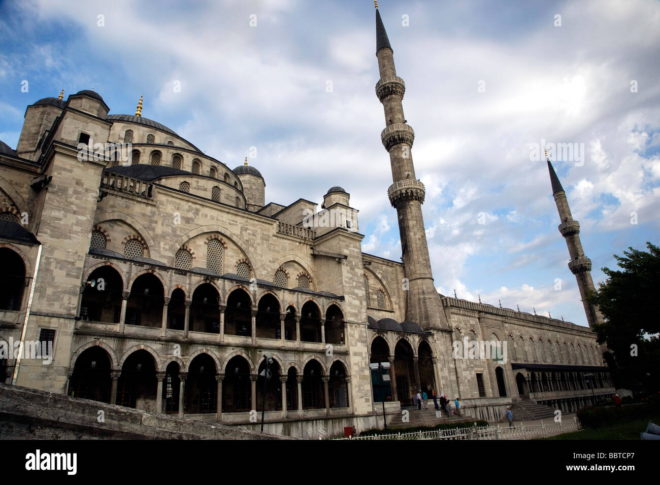 The east side of the Blue Mosque, Istanbul, Turkey, Europe Stock Photo ...
