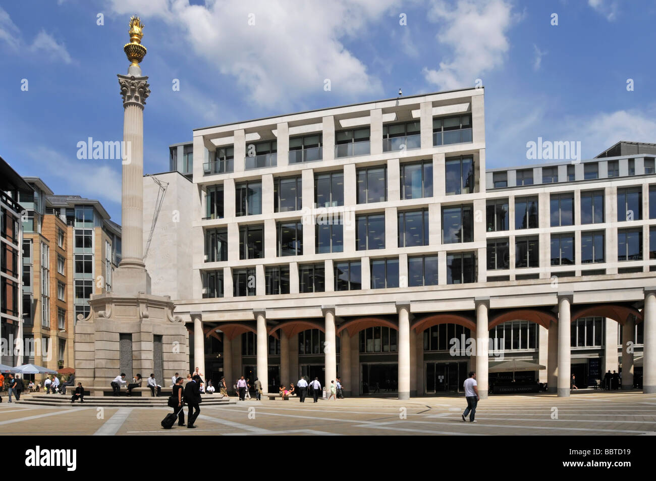 London Stock Exchange building in Paternoster Square Stock Photo